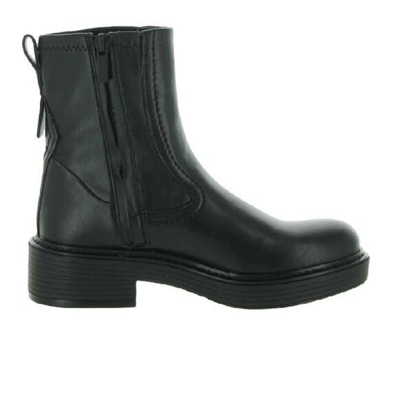 Franco Sarto Karbon Zipper Womens Black Pull On Ankle Boots Size 7 New in Box - Picture 3 of 5